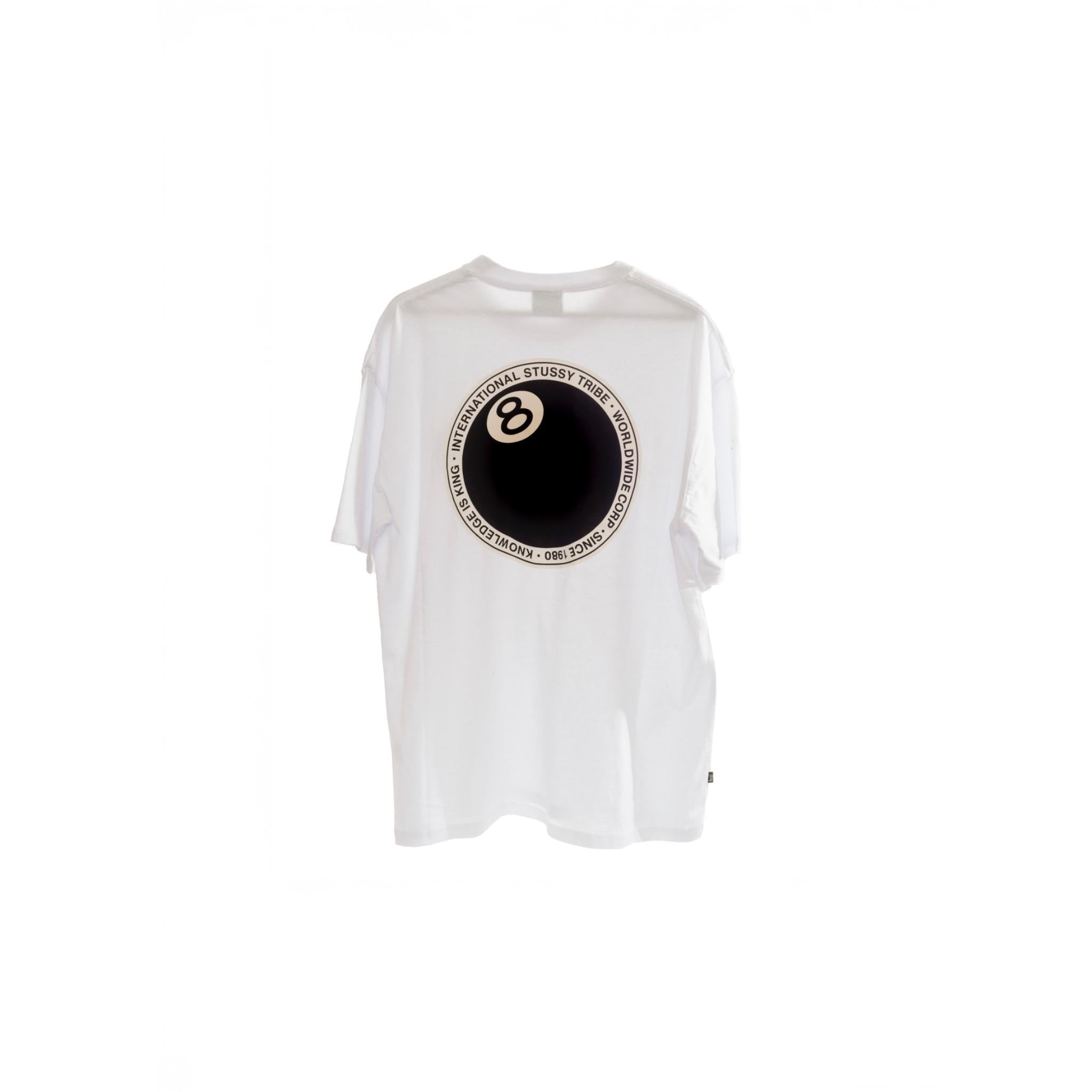 Stüssy White 8-Ball Graphic Tee – Timeless Fits