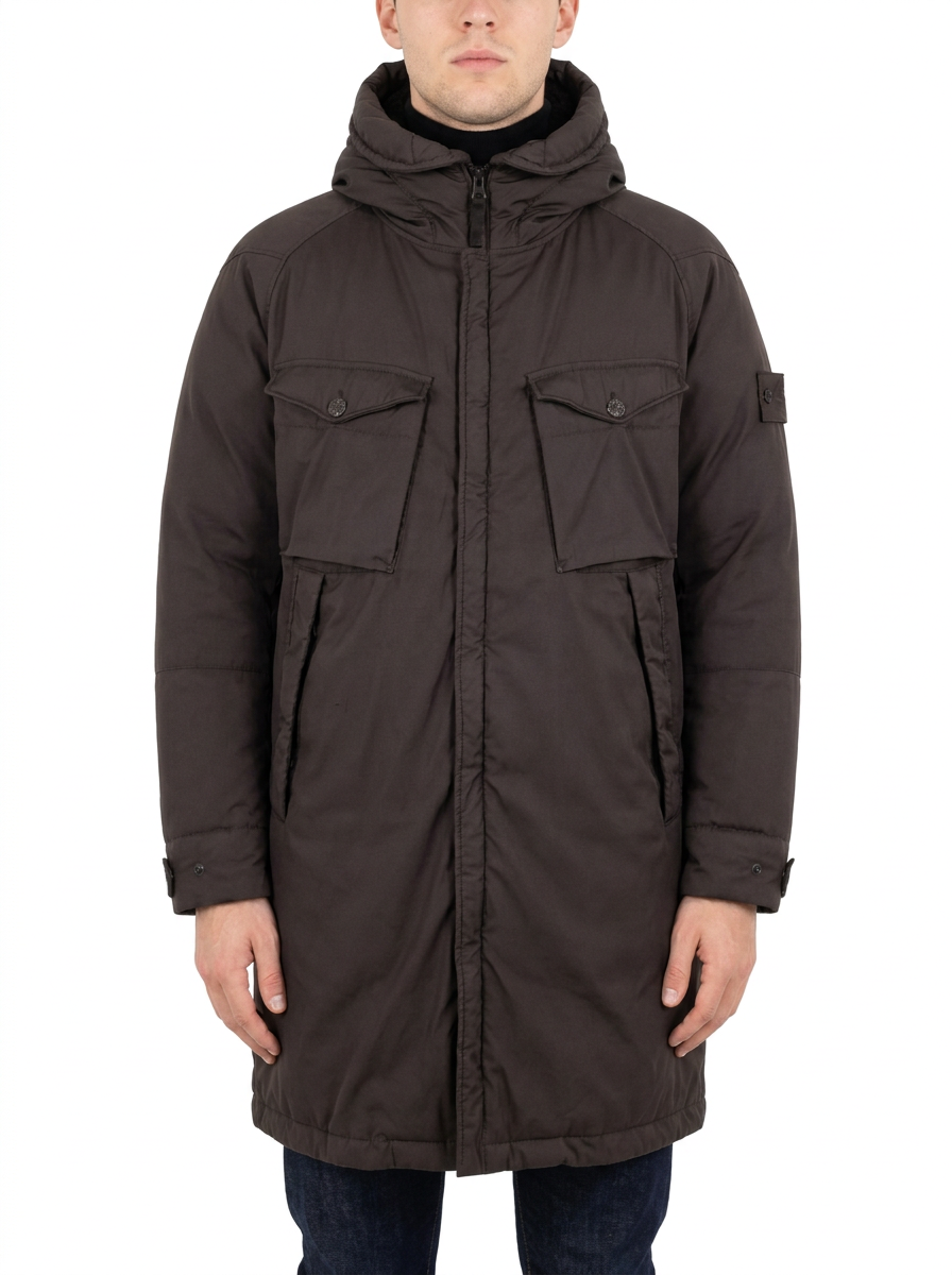 Stone Island Ghost Piece Down Parka Brown L | Timeless Fits