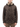 Stone Island Denims hooded jacket in brown, size M, front view with the hood up and buttoned placket