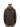 Stone Island Denims hooded jacket in brown, back view with the hood down over the fleece-lined collar