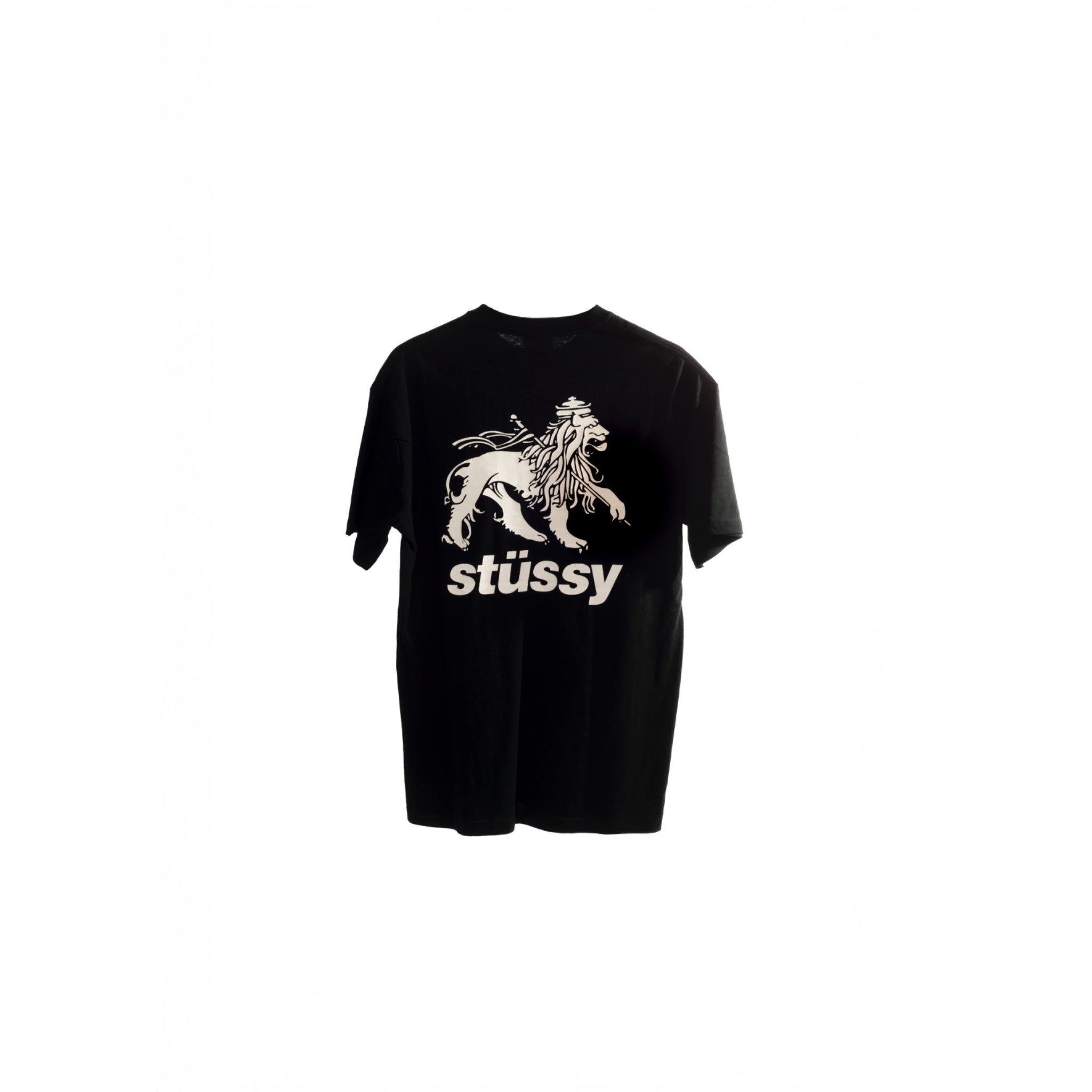 Stüssy Lion Logo Tee – Black – Timeless Fits