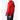 Stone Island red pullover hoodie with front spellout print, size M