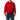 Stone Island red pullover hoodie with front spellout print, size M
